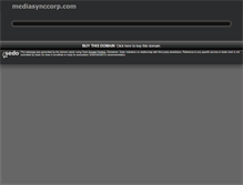 Tablet Screenshot of mediasynccorp.com